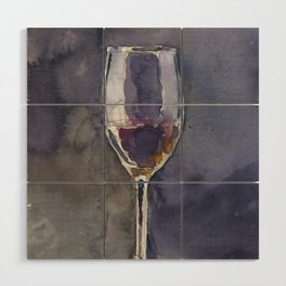 Wine Glass - Happy Hour Wood Wall Art