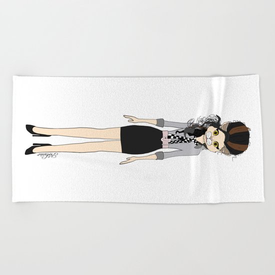 Amy Cat Beach Towel