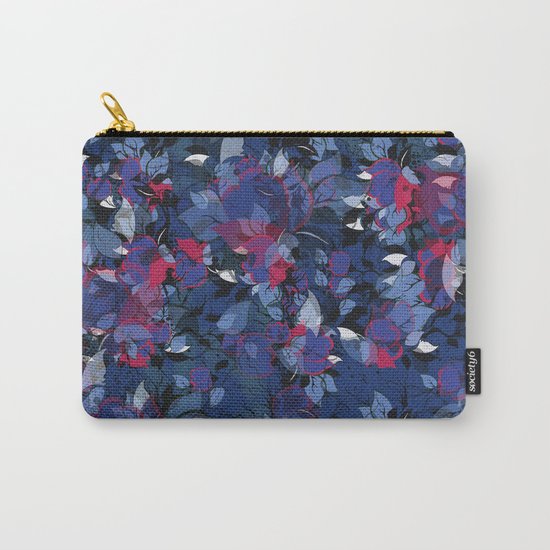 Abstract Floral Carry-All Pouch