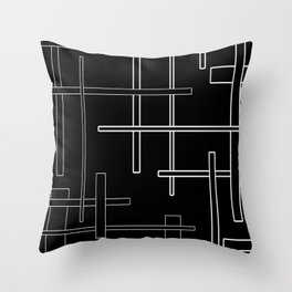 Abstract pattern - black and white. Throw Pillow