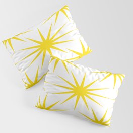 Mid-Century Modern Art Starburst 2.0 Yellow Pillow Sham