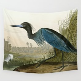 Little Blue Heron - John James Audubon's Birds of America Print Wall Tapestry