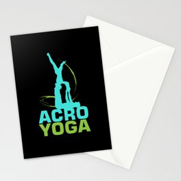 Acroyoga Yoga Meditation Stationery Card