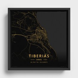 Tiberias, Israel - Gold Framed Canvas