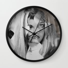 Another Portrait Disaster · JF Wall Clock | Crazy, Collagedisaster, Portrait, Vintage, Wild, Surrealism, Portraitdisaster, Hollywood, Ubtle, Mixedmedia 
