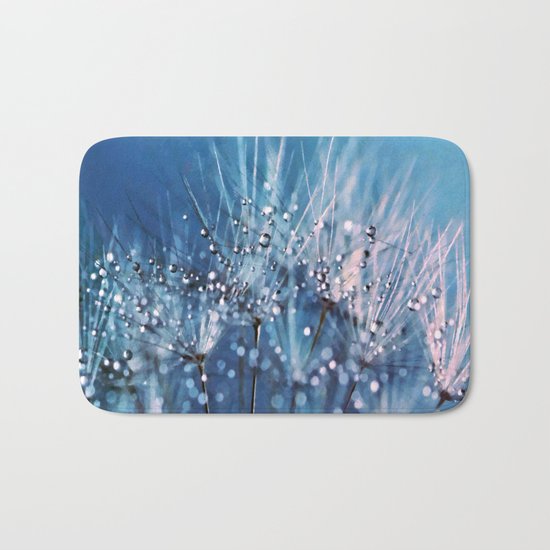 Dew on dandelions Bath Mat