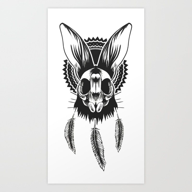 Bunny Skull Art Print By Hfdmarques Society6 Rabbit skull stock photos rabbit skull stock images alamy. bunny skull art print by hfdmarques