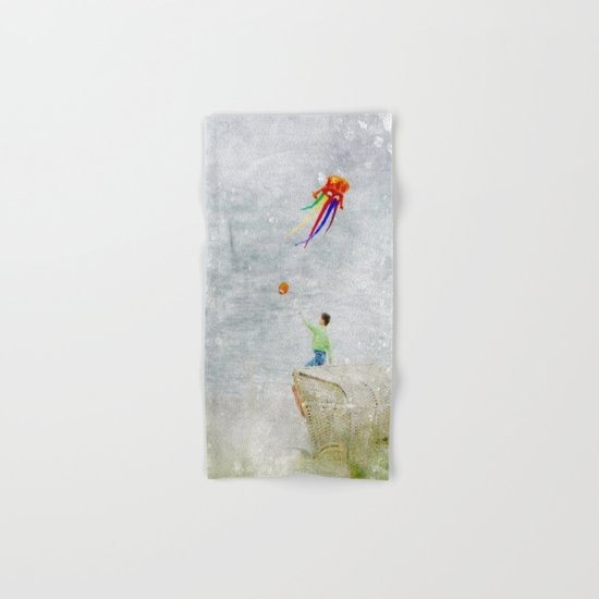 Boy at the beach Hand & Bath Towel