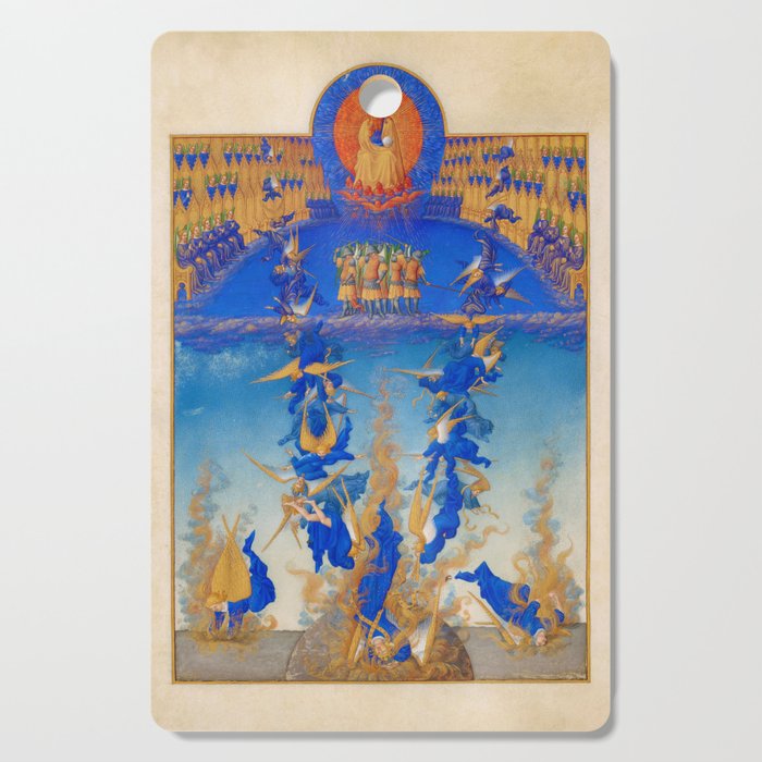 The Fall of the Rebel Angels, Penitential Psalms by Limbourg Brothers Cutting Board