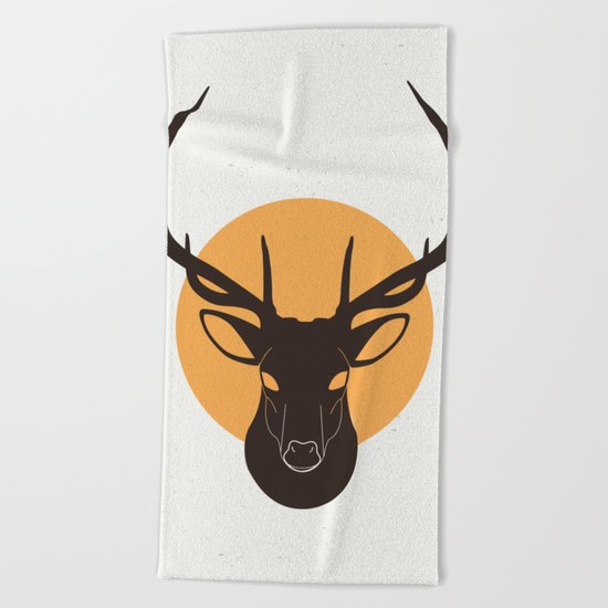 Deer Beach Towel