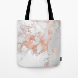 Blush Pink And White Marble Collection Tote Bag