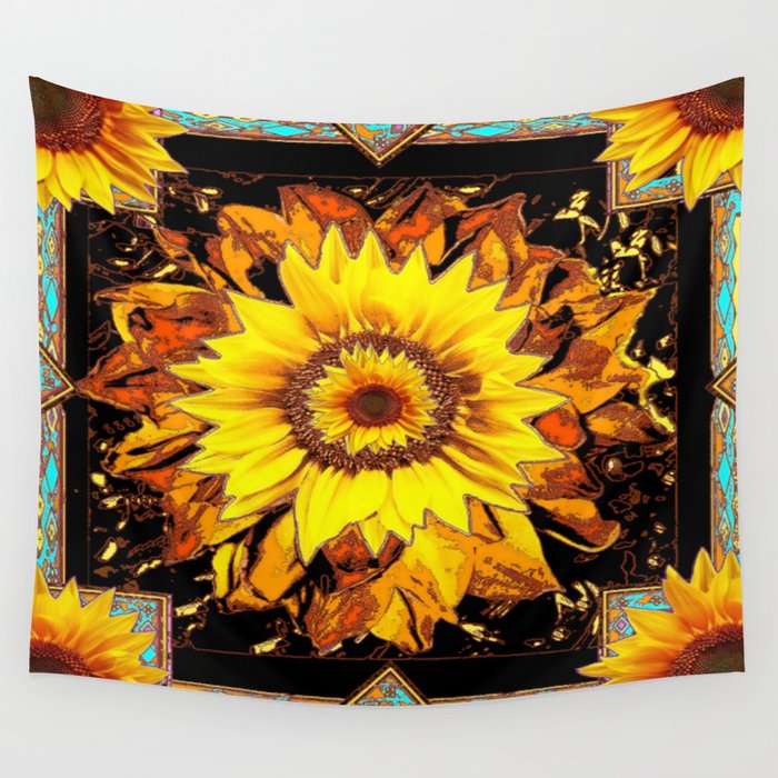 Sunflowers tapestry hotsell