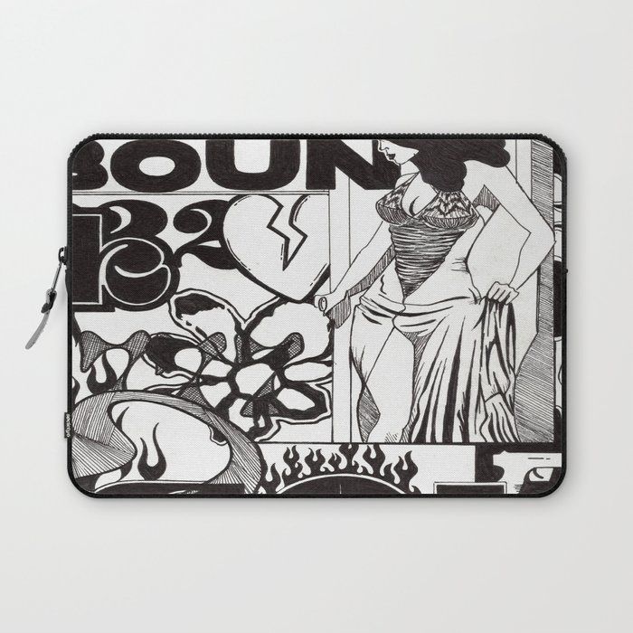 Comic Girl Poster Laptop Sleeve