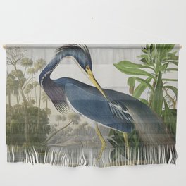John James Audubon Louisiana Heron Painting Wall Hanging