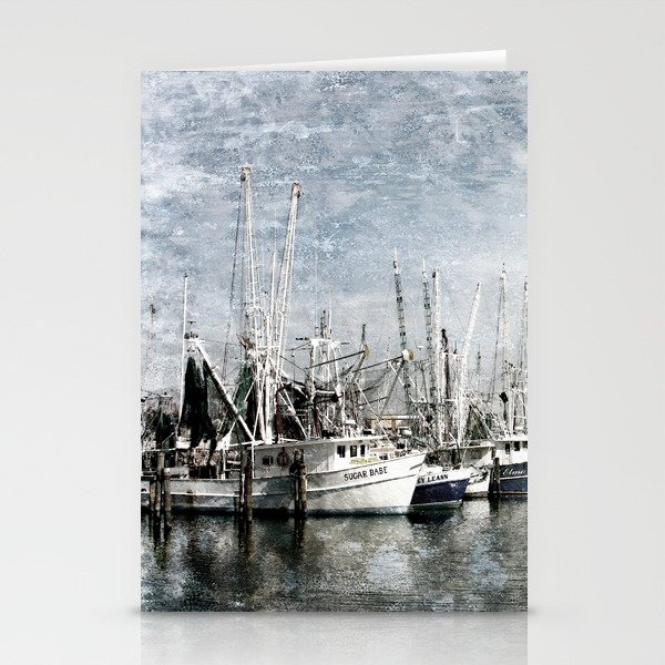 Shrimp Boats at the Pass Harbor Stationery Cards