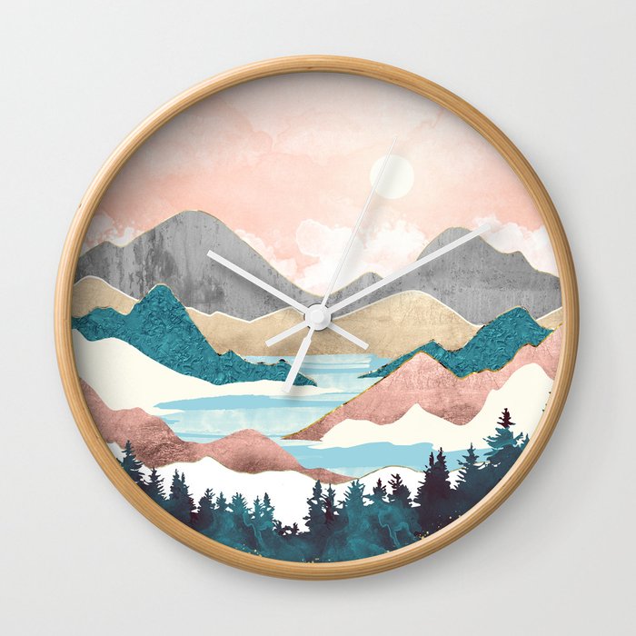 Lake Sunrise Wall Clock