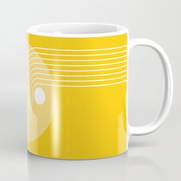 Geometric Lines and Shapes 29 in Mustard Yellow Mug