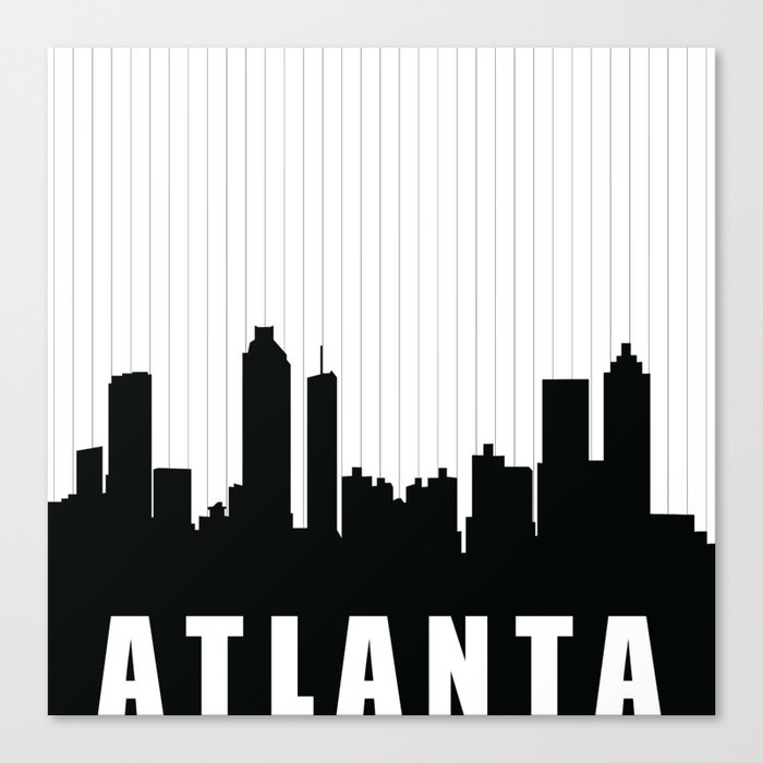 Atlanta Skyline Canvas Print By Kj53321 Society6