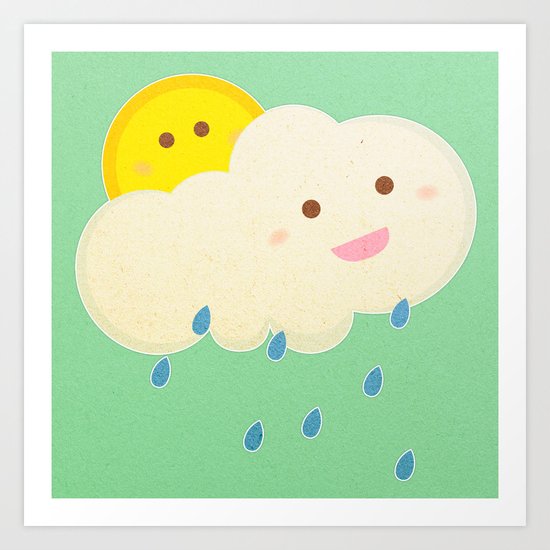 Raining day Art Print