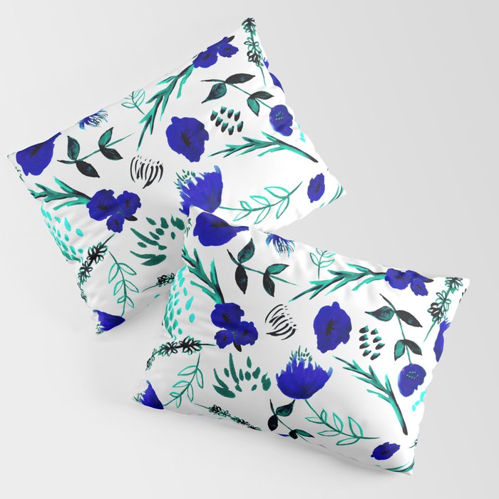 Wilde in Blue Pillow Sham