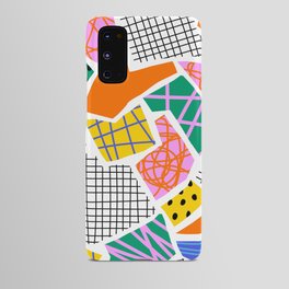 Abstract colorful collage shape print pattern Android Case