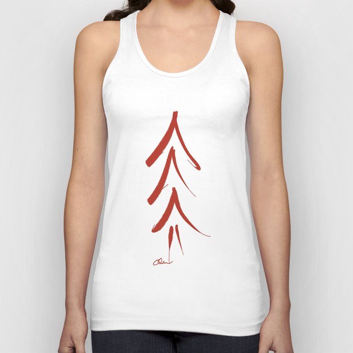 Mod Christmas Tree in Red DP150906a Unisex Tank Top Mod Christmas Tree in Red DP150906a Unisex Tank Top