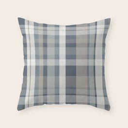 navy plaid throw pillows