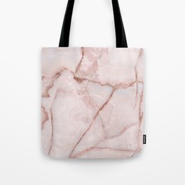 Natural blush marble, crystal onyx Tote Bag