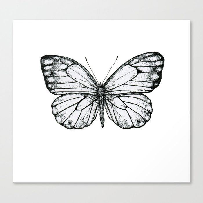 Pretty Butterfly Canvas Print By Fernwehwolf Society6