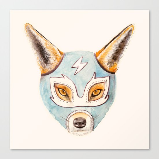 Andrew, the Fox Wrestler Canvas Print