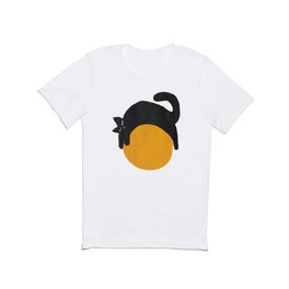 Cat with ball T Shirt | Play, Digital, Funny, Curated, Painting, Kitty, Adorable, Cartoon, Cat, Cute 