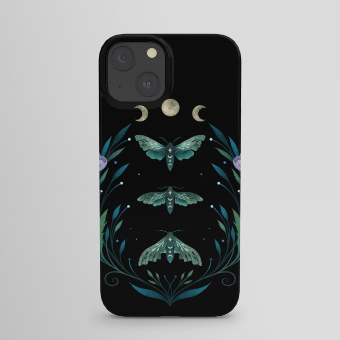 Lime Hawk Moths Night iPhone Case