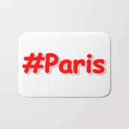 "#Paris" Cute Design. Buy Now Bath Mat
