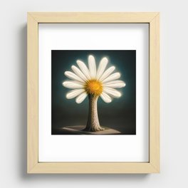 Daisies 02 Surreal Daisy Tree Recessed Framed Print