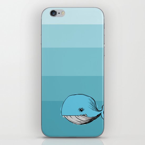 blue whale iPhone & iPod Skin