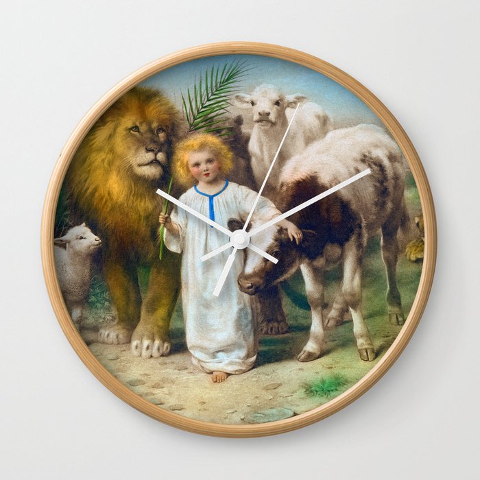 The Peace, 1896 by William Strutt Wall Clock