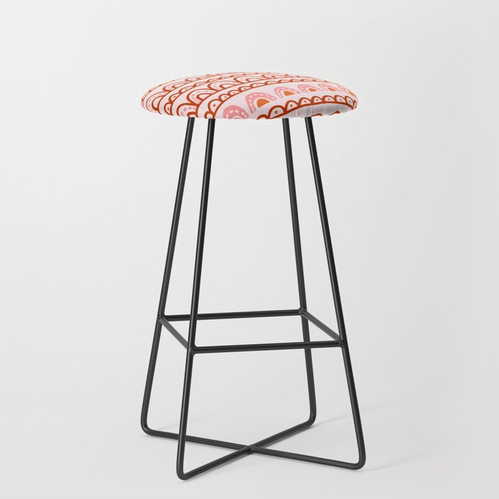 Bohemian Rainbow Abstract Bar Stool