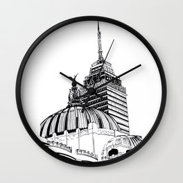 Palacio de Bellas Artes con Torre Latino Wall Clock