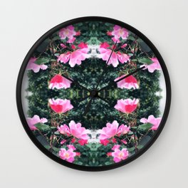 Candy Coated Roses Wall Clock