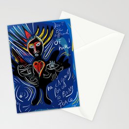 Black Angel Hope and Peace for All Street Art Graffiti Stationery Cards