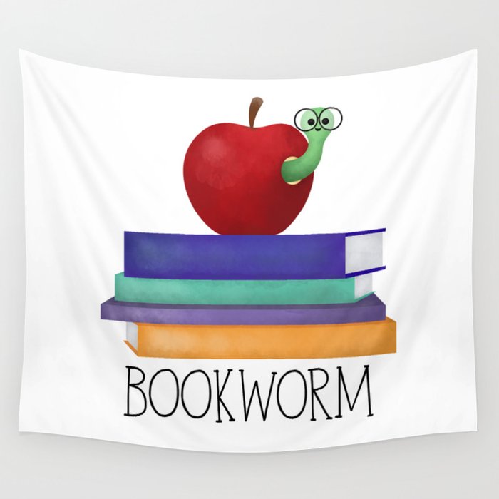 Bookworm Wall Tapestry