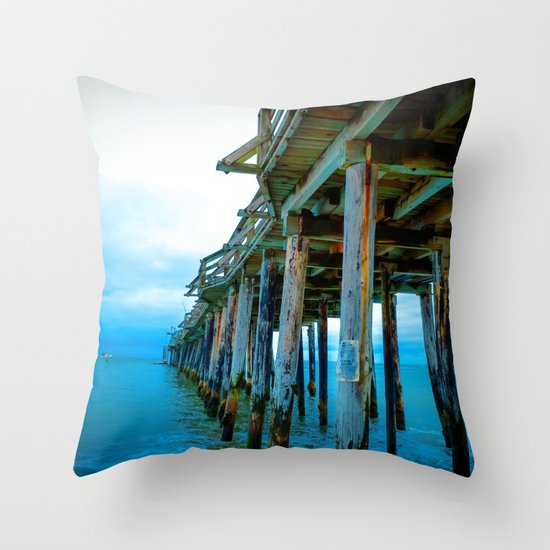 Capitola Pier Throw Pillow