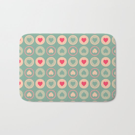 Cookie Love Retro Pattern Bath Mat