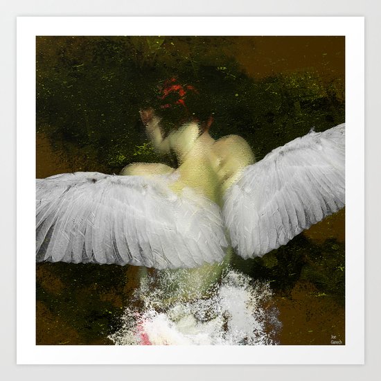 The angel of the hope Art Print