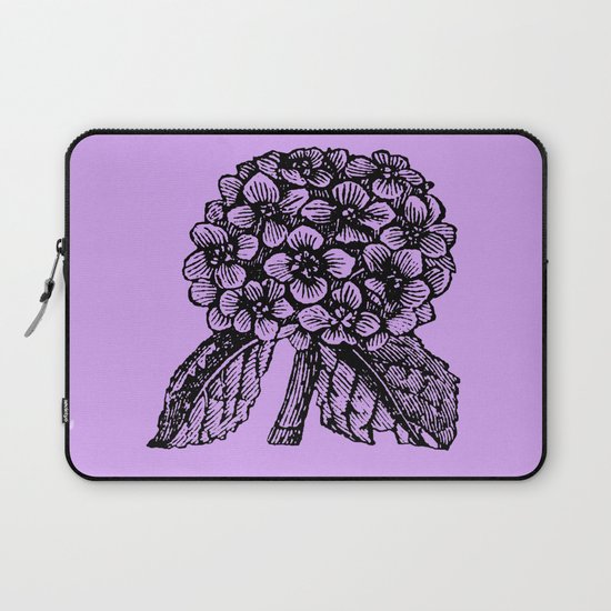 Lavender Hydrangea Laptop Sleeve