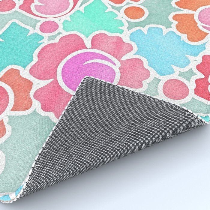 Pastel Tropical Floral Pattern Design with watercolor ...