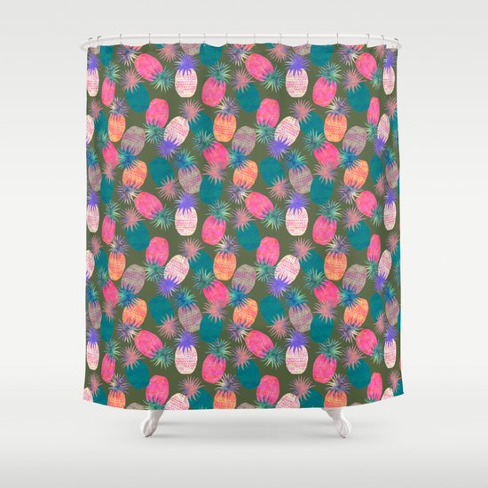 Pina Colada Bright Shower Curtain