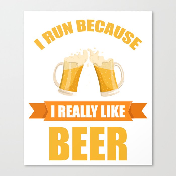 Funny Shirt For Beer Lover. Gift Ideas For Dad Canvas Print