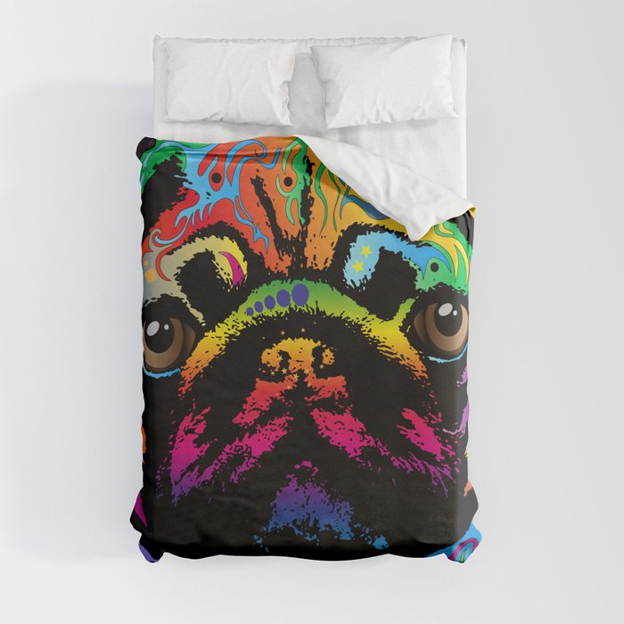 Pug Dog Duvet Cover