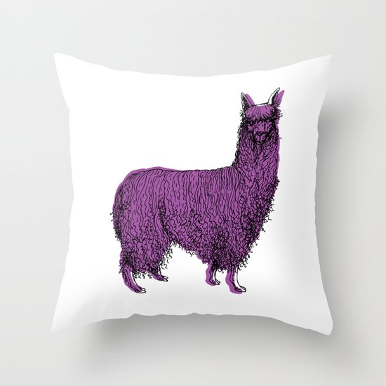 suri alpaca Throw Pillow